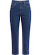 Celestino Women's Jeans Mom Fit Trousers Dark Blue