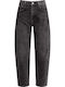 Celestino Women's Jeans Barrel High Rise Loose Fit Dark Grey
