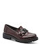 Mocasini dama Loafers în Culoare Burgundy