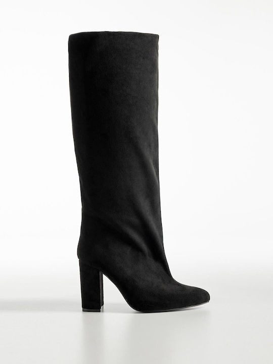 Bozikis Suede Γυναικείες Μπότες με Ψηλό Τακούνι...