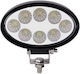 13.8cm X 35cm Елиптични 8 LED Светлини Фарове за мъгла Подходящи за SUV-ове Лодки Електрически велосипеди 24w 2280 лумена