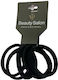 Beauty Salon Λαστιχάκια Μαλλιών Μαύρα 6τμχ