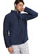 Admas Winter Herrenpyjama Robe Blau
