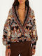 Gestrickte Damen Strickjacke