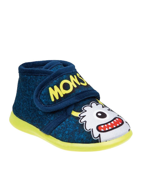 Adam's Shoes Boot Slippers Blue