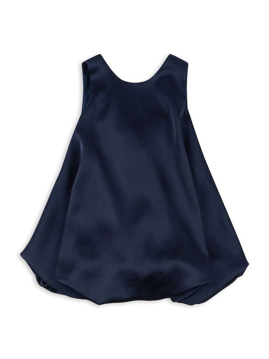 Girls Dress Sleeveless Navy Blazer