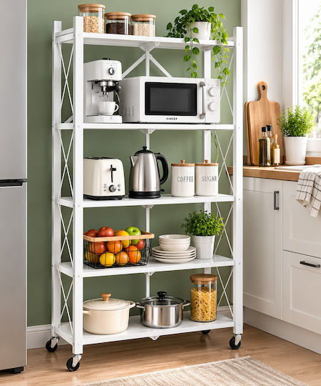 Metallic White Rack 137780 Metallic White Rack 137780