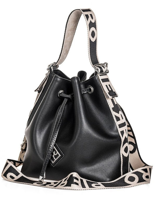 Strap Women's Drawstring Bag Black