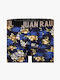 Boxer Masculin Tropical Albastru Cu Imprimeuri