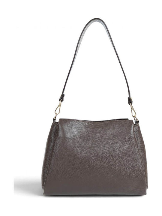 Passaggio Leather Leather Women's Brown Shoulde...