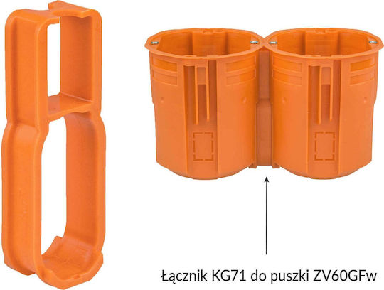 Simet Conector Cutii Kg71 Portocalii 37341008