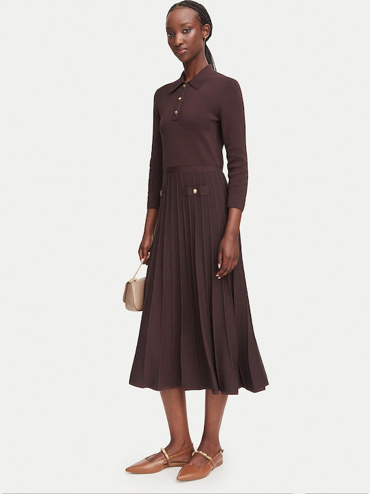 Michael Kors Midi Damenkleid Schokolade