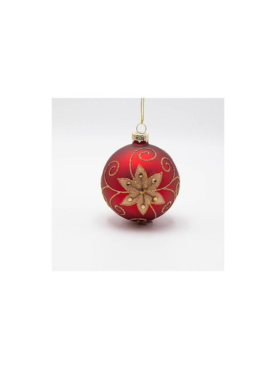 Set 4 Glasartige Kugel Ornamenten 8cm