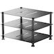 Set de rafturi modular Fiio negru bază articulată cu 3 rafturi