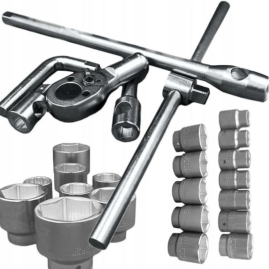 Forcekraft Ratchet With Sockets 3/4" 26 Pieces