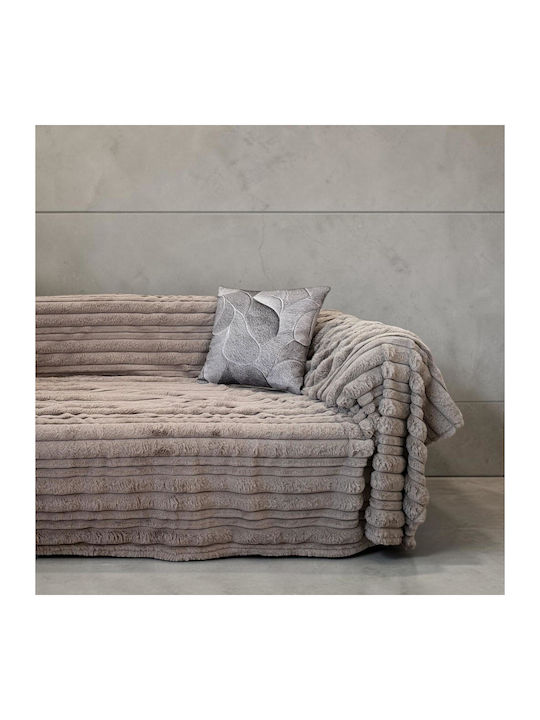 Linea Home Sable Überwürfe Set 3 Stück Pelzarti...