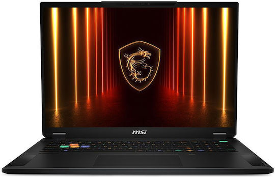 MSI Stealth A18 AI+ A3HWIG 18" QHD+ Тъчскрийн 240Hz (Ryzen AI 300 Series-365/32GB/1.0TB SSD/GeForce RTX 5080/W11 Home) (US Клавиатура)