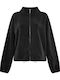 Celestino Women's Fleece Cardigan Pockets Loose Fit Black