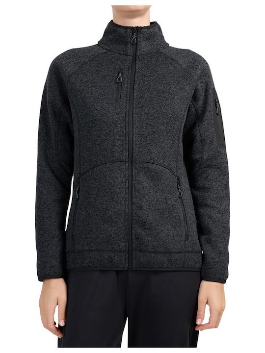 4F Fleece Jachetă pentru femei Neagră
