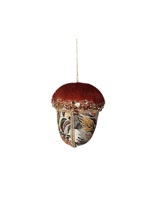 Set Hängende Weihnachtsbaumschmuck Eichel Kunststoffe Bunt 8x11cm 6Stücke