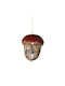 Set Hängende Weihnachtsbaumschmuck Eichel Kunststoffe Bunt 8x11cm 6Stücke