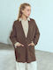 Celestino Cardigan Pentru Femei Lung Oversized Loose Fit Maro