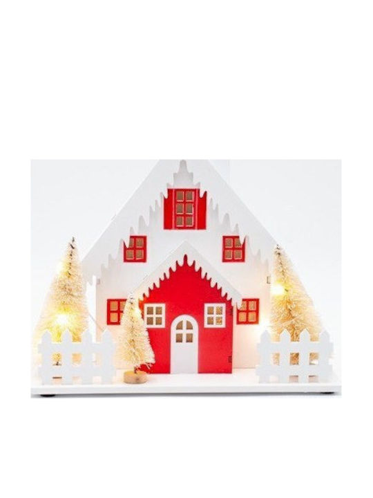 Eurolamp Christmas Illuminated Decorative Figurine White Battery 20x10x2cm