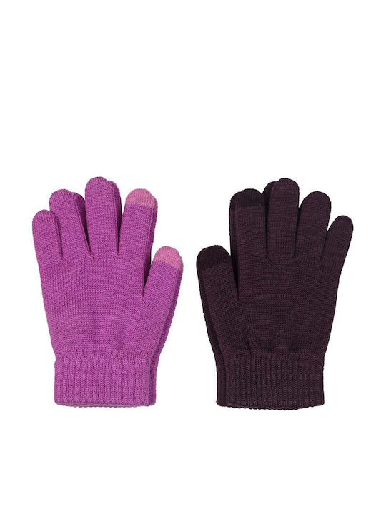 Icepeak Set Kinderhandschuhe Gestrickt Rosa 2 S...