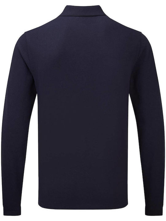 Premier Men's Promotional Long Sleeve Polo Shirt Navy