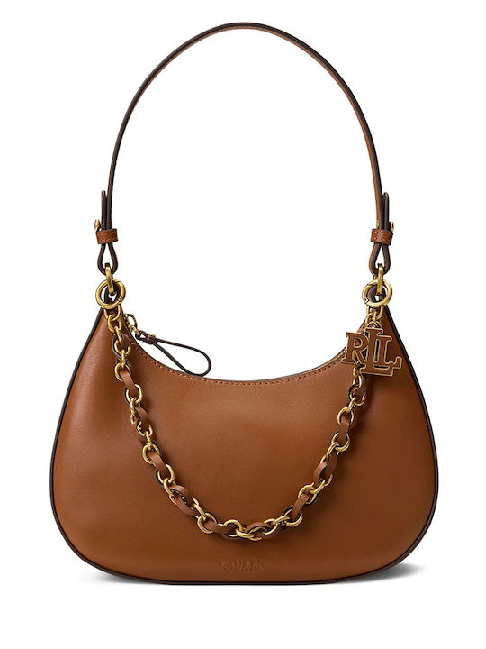 Lauren Leather Women's Shoulder Bag Beige