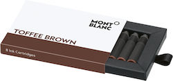 MontBlanc 8 Rezerve de cerneală pentru stilou maro