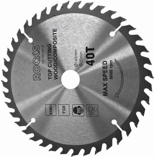 Rooks Holz Schleifscheibe Mit 40 Klingen 165mm