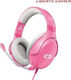 Takstar Liberty Gamer FLIT Over Ear Gaming Headset with 3.5 mm Connection Pink