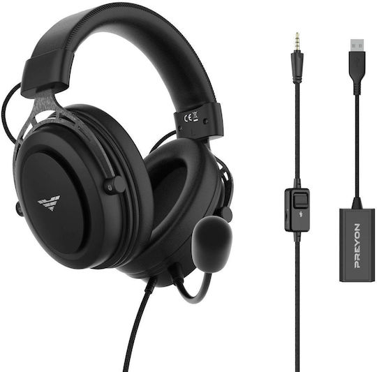 Preyon Storm Fly II Надушници Гейминг слушалки със свързаност 3,5 мм / USB