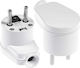 AWTools Schuko Stecker Ecke Weiß