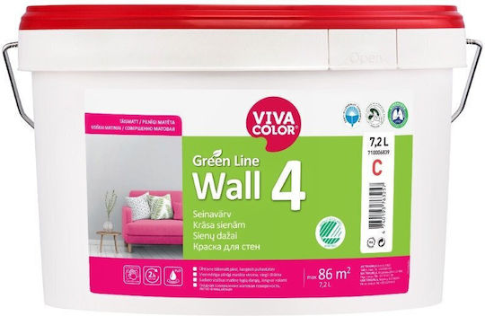 VivaColor Πλαστικό Χρώμα για Εσωτερική Χρήση Green Line 7.2lt
