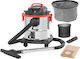 SGTT Aspirator Umed-Uscat 1200W cu Recipient Inoxidabil 20lt Gri