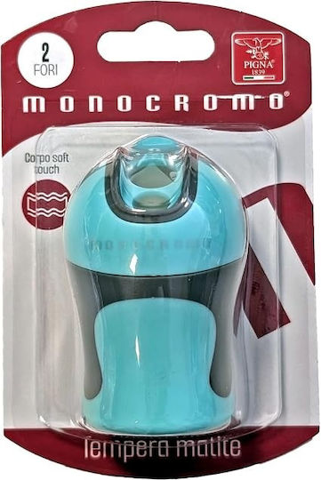 Dublu Cuțit Pigna Monochrome Toc Soft-Touch 2 Găuri Verde Ideal Școală Birou