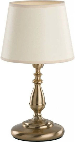 Alfa Metal Table Lamp for E14 Socket with Gold Shade and Base