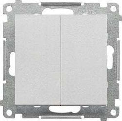 Kontakt-Simon Waterproof Recessed Wall Switch Two-Way with Frame Aller Retour