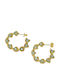 Earrings Silver Gold Plated