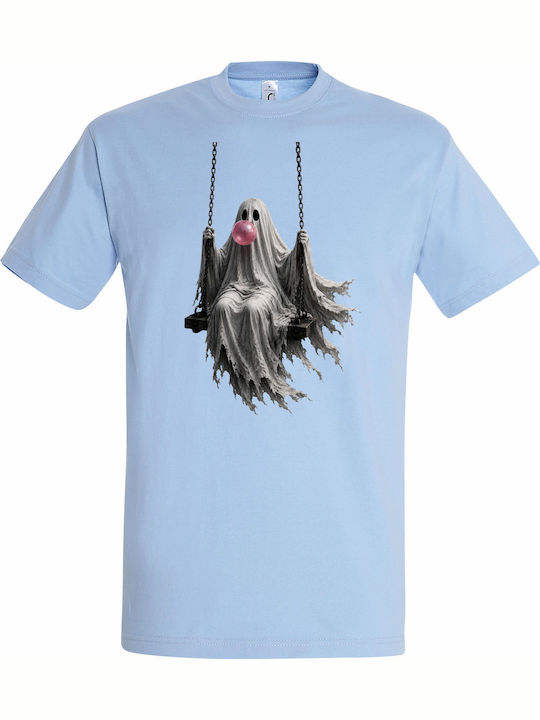 T-shirt Унисекс Ghost On Swing Cute Halloween G...