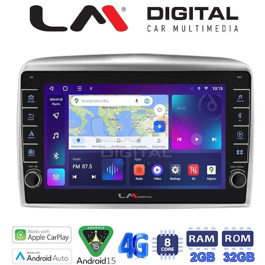 LM Digital Car Audio System for Lancia Ypsilon 2006 2010 Bluetooth USB Wi-Fi GPS Apple CarPlay Android Auto