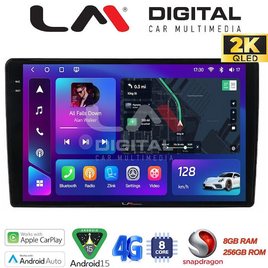 LM Digital Автомобилна Аудио Система За Fiat Panda 2003 2012 Bluetooth USB WiFi GPS Apple CarPlay Android Auto