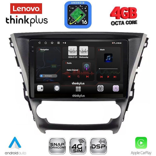 Lenovo Автомобилна Аудио Система За Toyota Avensis 2016-2019 Bluetooth USB Вграден Wi-Fi GPS Apple CarPlay Android Auto С Touch Screen 10"