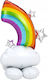 Amscan Regenbogen Folie Jumbo Luftballon 132cm