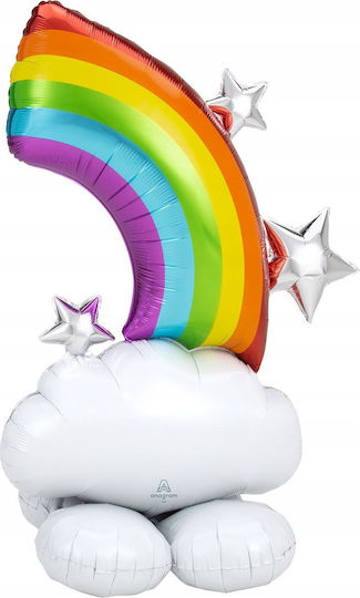 Amscan Regenbogen Folie Jumbo Luftballon 132cm