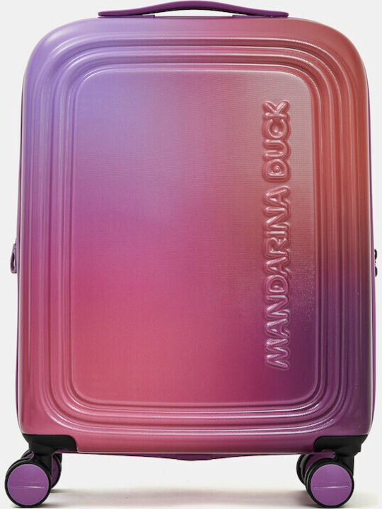 Mandarina Duck Reisekoffer Hart Kabinenkoffer Winter Sunrise mit 4 Rädern Höhe 55cm