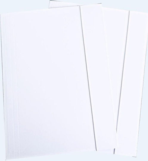 Wektor File Folder with Rubber Band and Elastic for A4 Paper White 10 Pieces