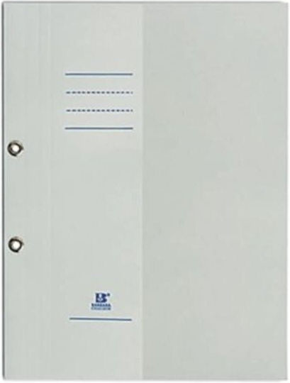 Barbara File Folder with Rubber Band and Elastic for A4 Paper White 50 Pieces
